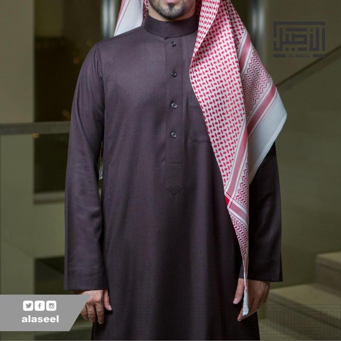 {FamilyStore} AL ASEEL PREMIER WOL NON BOX WOOL WOLL - Jubah Gamis Arab Pria Koko - WOL POLOS Murah