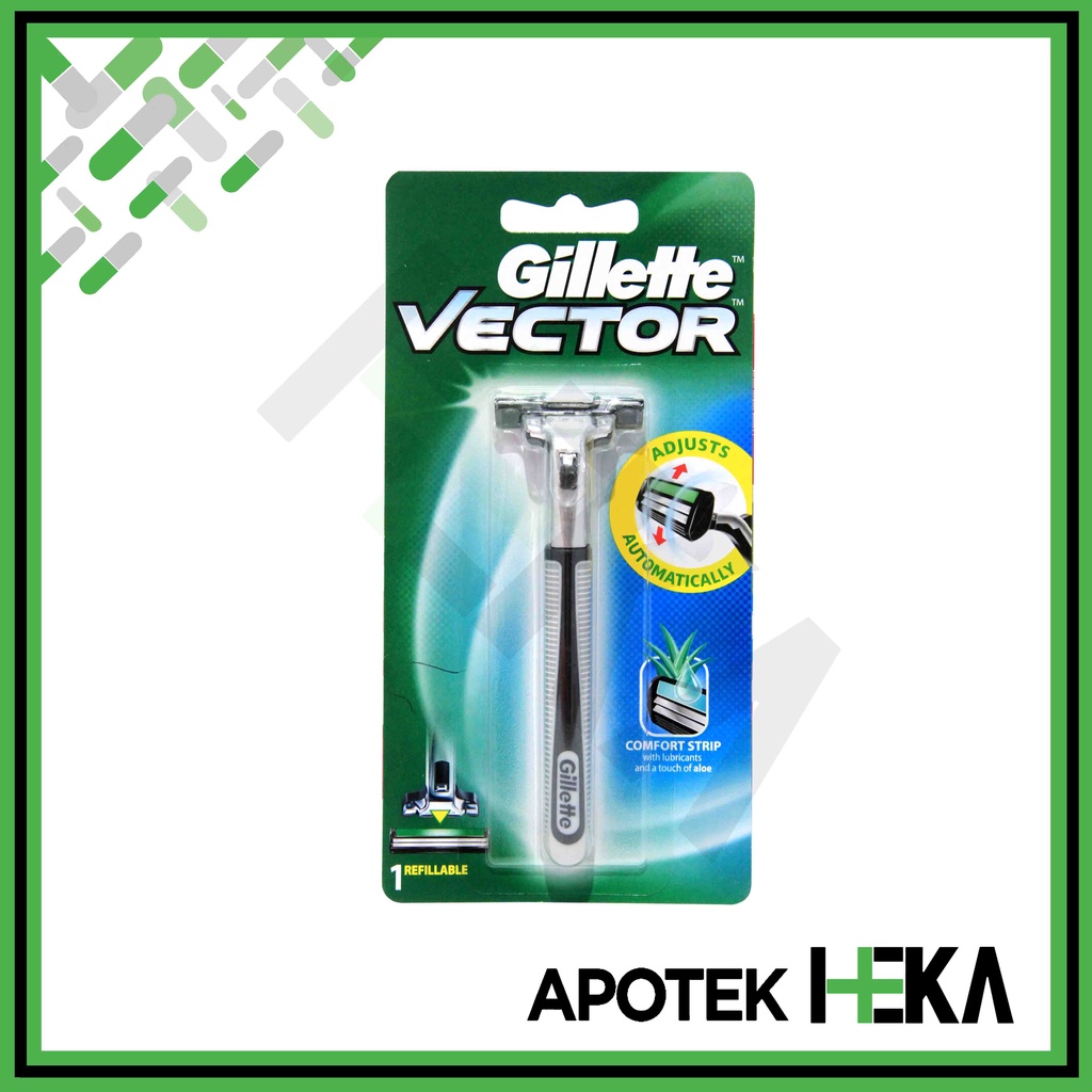 Gillette Vector Razor - Pisau Cukur Alat Cukur Pria (SEMARANG)