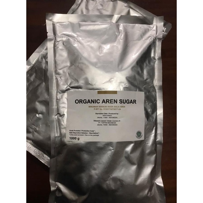 

toffin organic aren sugar powder / gula aren organik bubuk