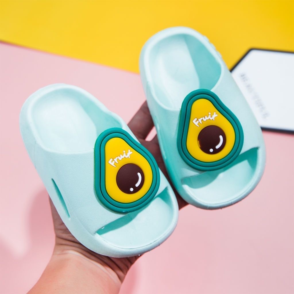 LittleAaron BEBE FRUIT 238 Sandal Slop Bayi Anak IMPORT Motif Karakter Buah Lucu Laki-laki Perempuan Bahan Bagus Nyaman Di Pakai Harga