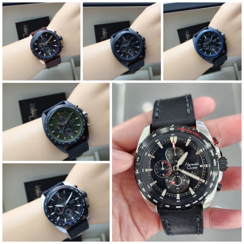 JAMTANGAN PRIA ALEXANDRE CHRISTIE AC 6652 LEATHER  | AC6652 KULIT ORIGINAL