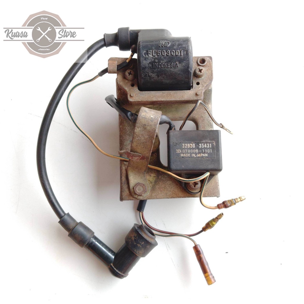 KOIL CDI SUZUKI RC100 ORIGINAL BEKAS PNP SATRIA 2TAK HIU RGR SPRINTER CDI RC100 A100 ND JAPAN ORI