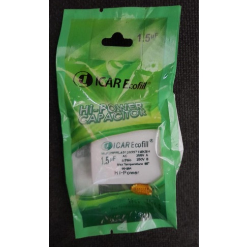 Capasitor kotak 1,5uf icar ecofill