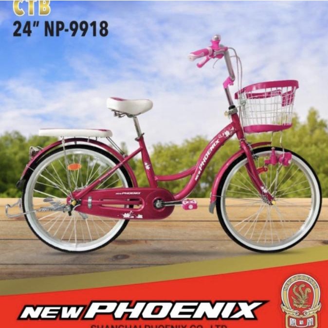 Sepeda Mini Keranjang Dewasa Perempuan New Phoenix Uk 20 24 & 26 Inch #Original