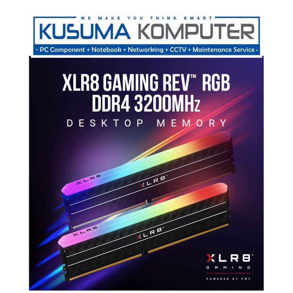 RAM PNY XLR8 Gaming REV RGB 16GB 3200MHz Desktop Memory