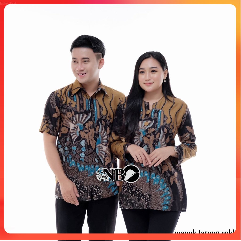 COUPLE BATIK NEW HEM BLUS BLOUSE TRENDING INTERNATIONAL COUPLE SERAGAM TERLARIS
