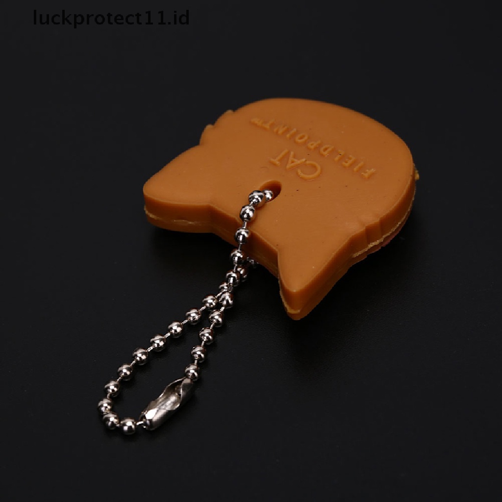 /Fashion Hot// Fashion// Silikon Kunci Ring Cap Penutup Kepala Bentuk Hewan Yang Indah Key Case Shell Gantungan Kunci.