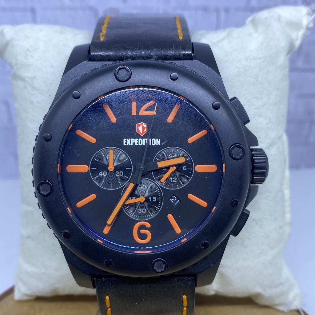 Jam Tangan Pria Expedition EXP 6400 BLACK ORIGINAL