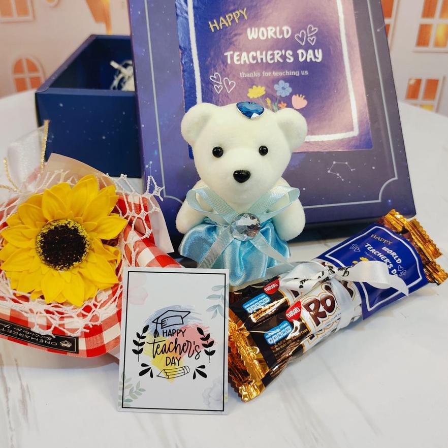 

Serbuuu Ⓝ Hampers Teacher Day - Bingkisan Kado Hari Guru - Bunga Matahari GB027***