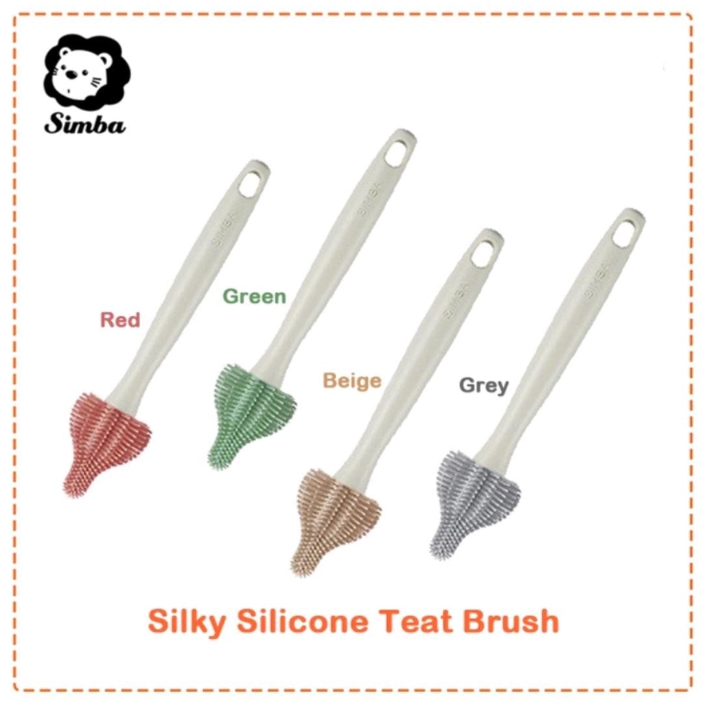 Simba (P1466F/G/H/K) Silicon Teat Brush