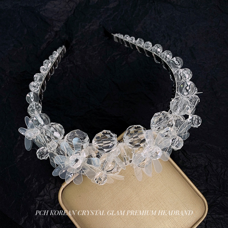 PCH KOREAN CRYSTAL GLAM PREMIUM HEADBAND / BANDO SULTAN / BANDO BRIDESMAID / BANDO KONDANGAN / KOREAN PARTY HEADBAND