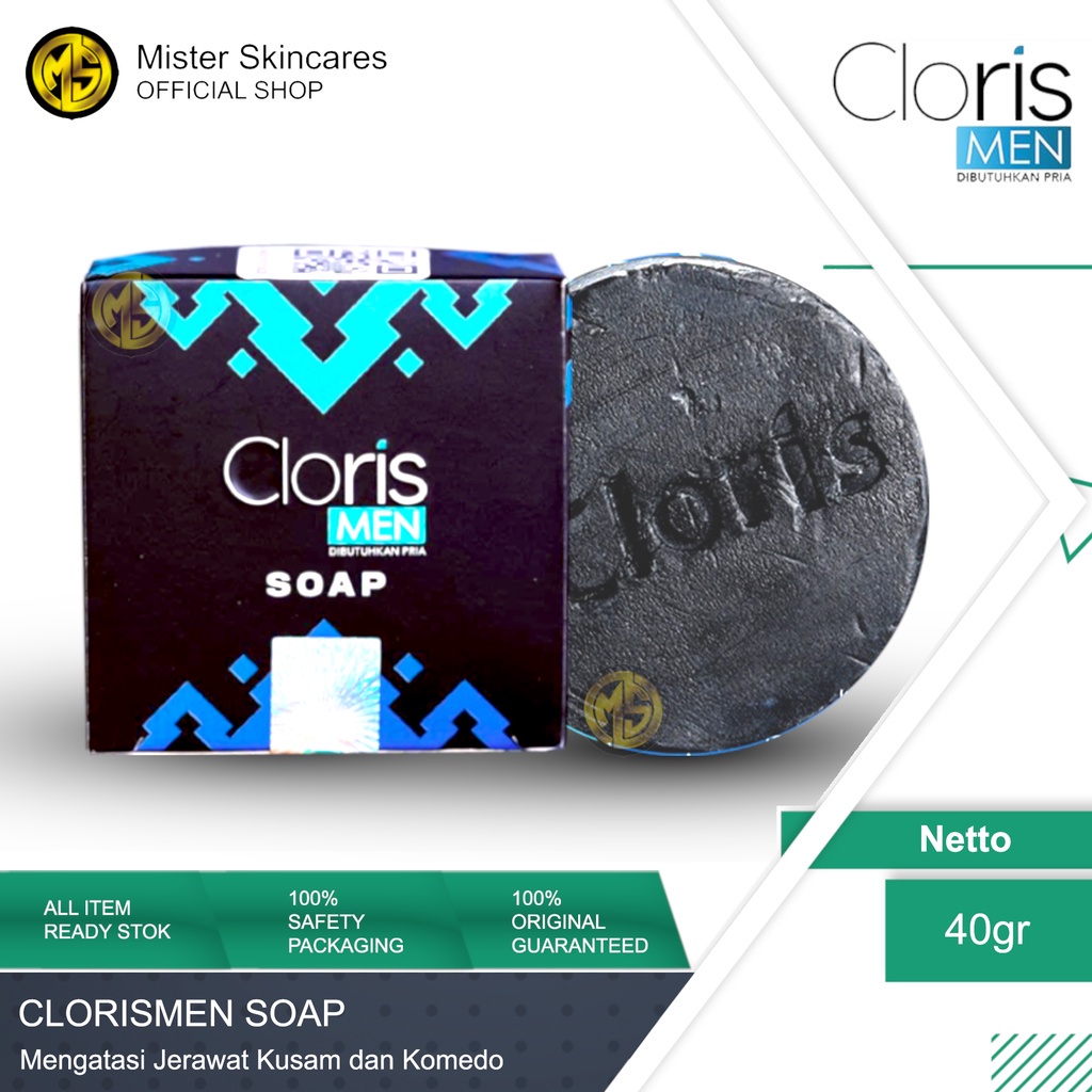 Jual Cloris Men Soap - Sabun Wajah Pria Untuk Kulit Cerah Bebas Kusam ...