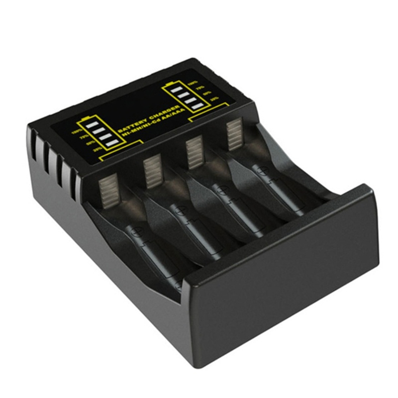 Zzz 4Slot Charger USB Type-C Led Untuk AAA/AA Ni-MH/Ni-Cd Rechargeable