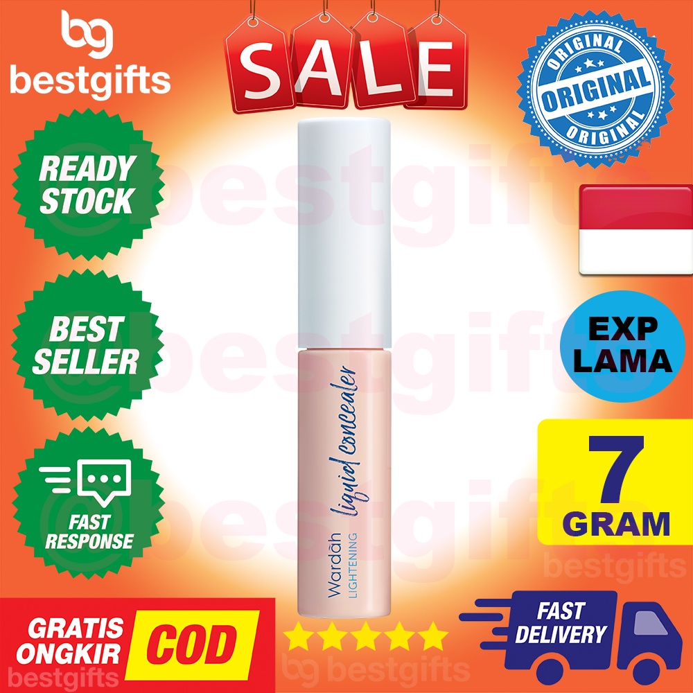 WARDAH LIGHTENING LIQUID CONCEALER MENCERAHKAN DAN MENYAMARKAN NODA DI WAJAH YANG TAHAN LAMA 7 GRAM