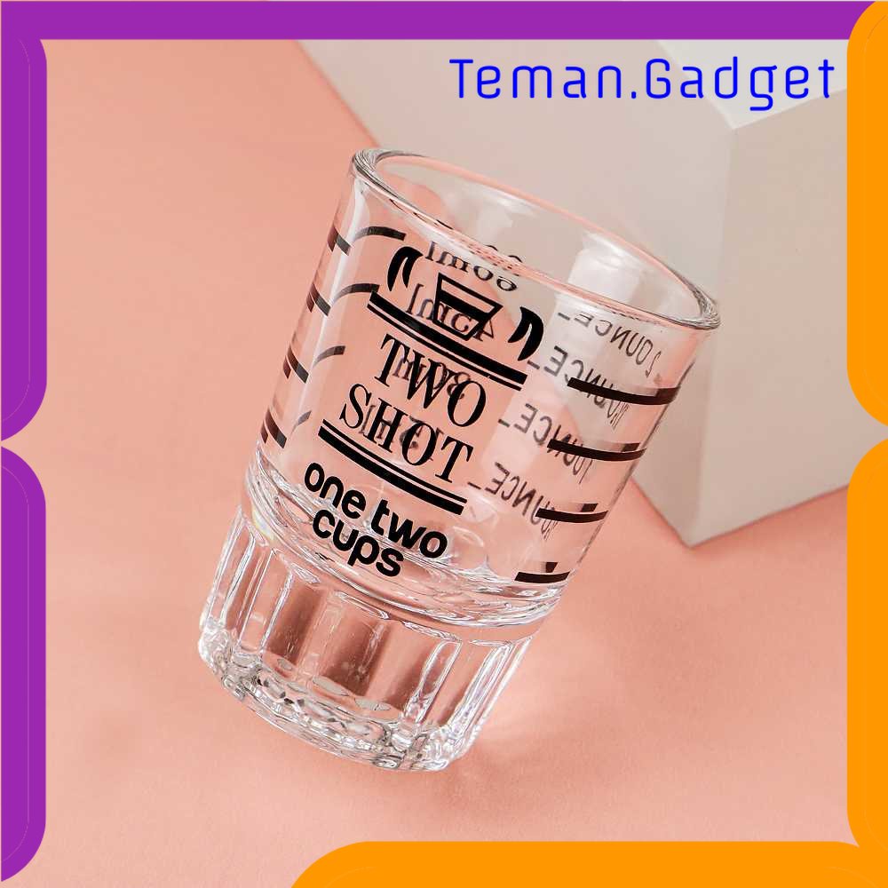 TG - DPR One Two Cups Gelas Kopi Expresso Shot Glass Coffee Cup 60ml - MD19