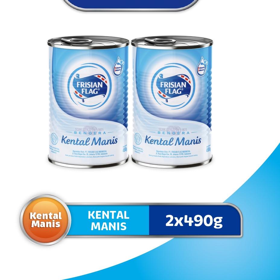 

Best Price Frisian Flag Bendera Kental Manis Kaleng 490gr x2 ゐ