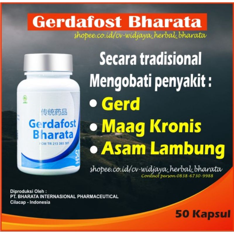 Jual GERDAFOST BHARATA - Obat Gerd, Maag Akut, Maag Kronis, Asam ...