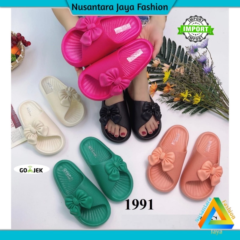 Sandal Selop Wanita Terlaris Pita Samping 19911