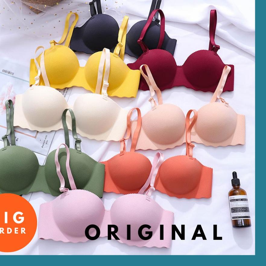 Diskon✔️BH BRA WANITA UNDERWEAR CEWEK PUSH UP BRA LUCU BERGELOMBANG BRA PREMIUM BH25|RA3