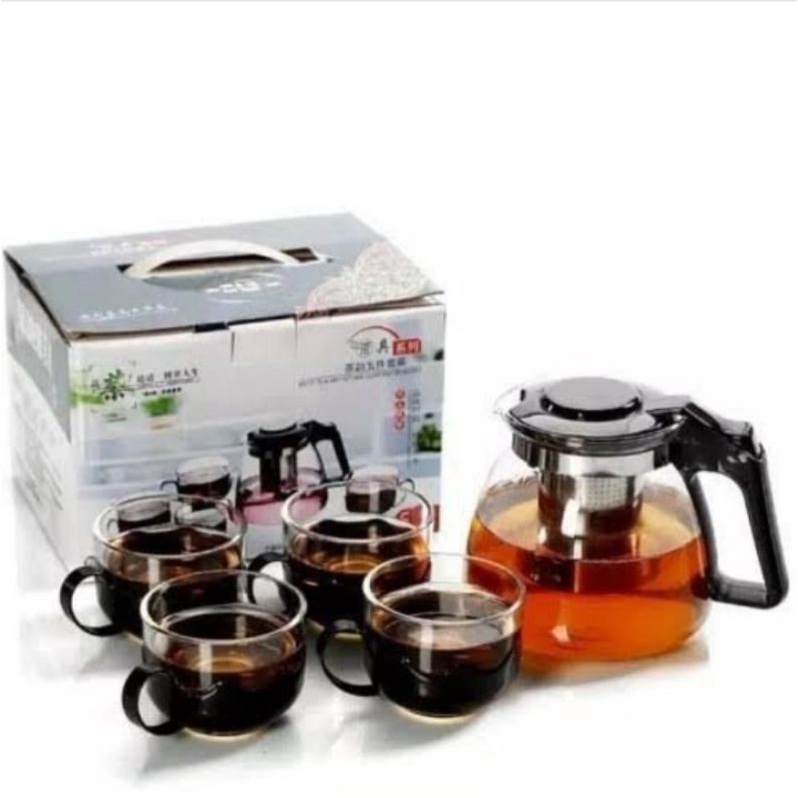 Jual Teapot Set 5 In 1 Warna Random Shopee Indonesia 2411