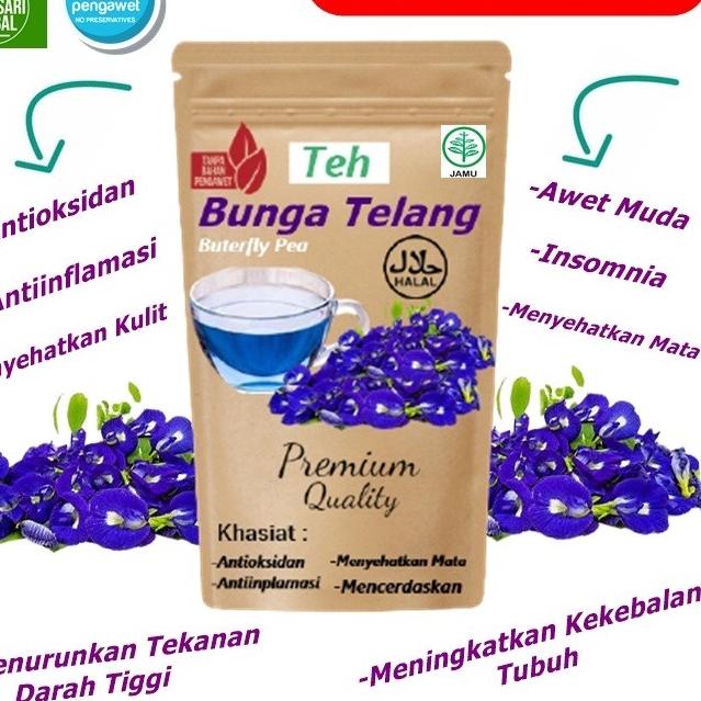 

【F⚡ASH SALE✅】 Teh bunga Telang premium isi 5 celup teh kembang Telang murni teh celup murah teh Telang murah original teh celup daun telang