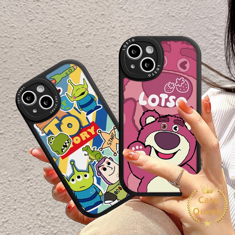 Toy Story Oppo A17 A16 A15 A5s A17K A57 A96 A77s A55 A54 A95 A12 A76 A16E A16K Reno 5Z 8 7 7Z 5F 5 6 A74 A3S A1K A94 A7 A53 A92 A9 A5 A31 Kartun Strawberry Bear Manyo Sarung Soft Cover