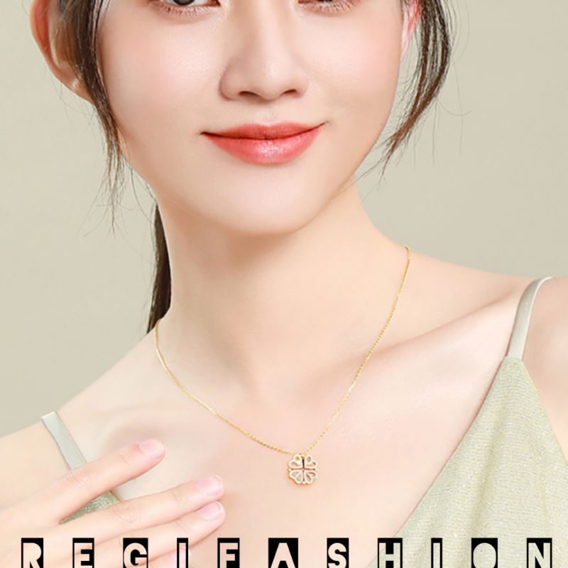 Kalung Titanium Wanita Love Bongkar Pasang Kalung Wanita Anti Karat Tidak Luntur