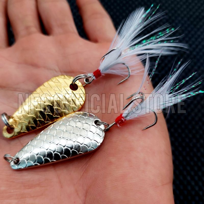 Lure metal spoon 4 cm 6,5 gram Umpan casting Baby GT Talang-talang