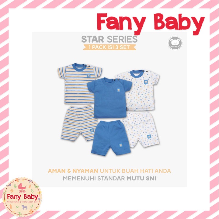 FLUFFY SETELAN OBLONG PENDEK PENDEK STAR