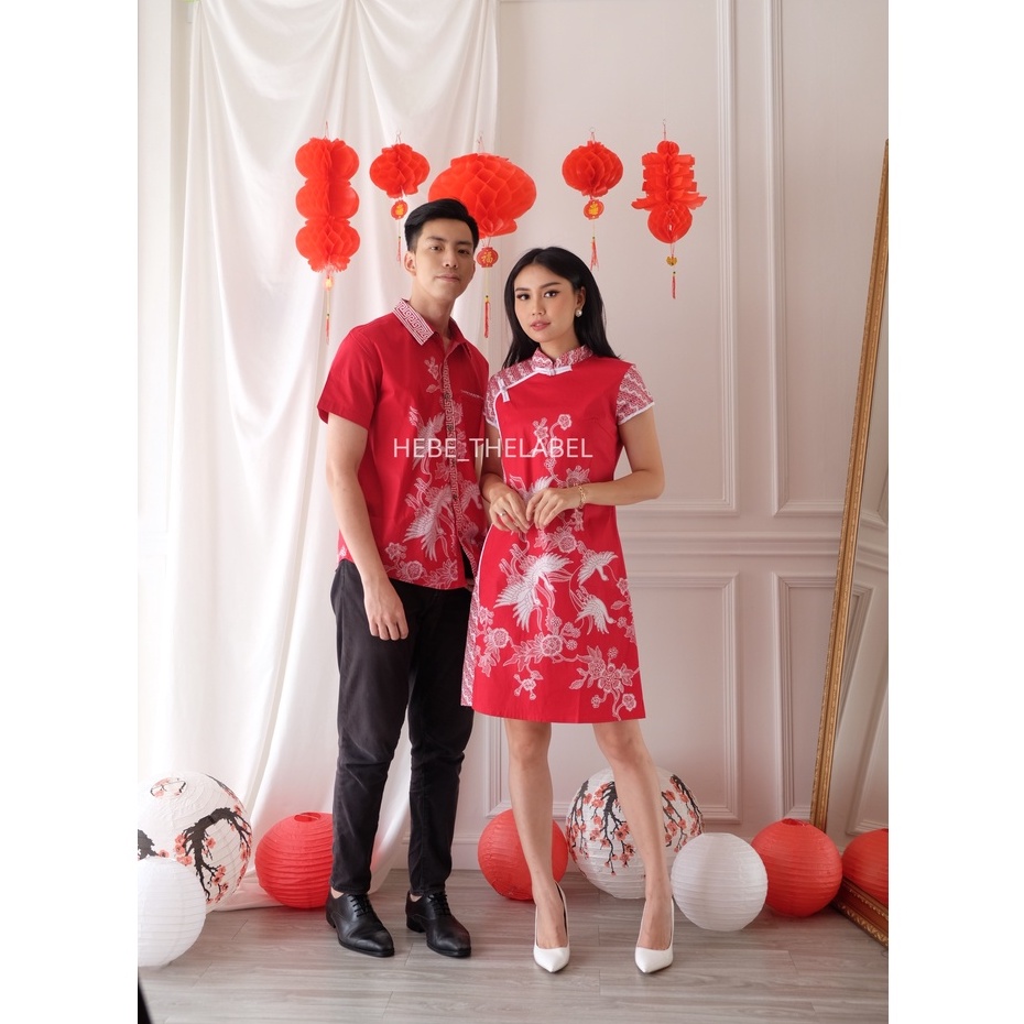 Ekani Batik Cheongsam Chinese New Year - (Men Short-Yuna-Brenda-Yimin-Mutia-Brigitte)