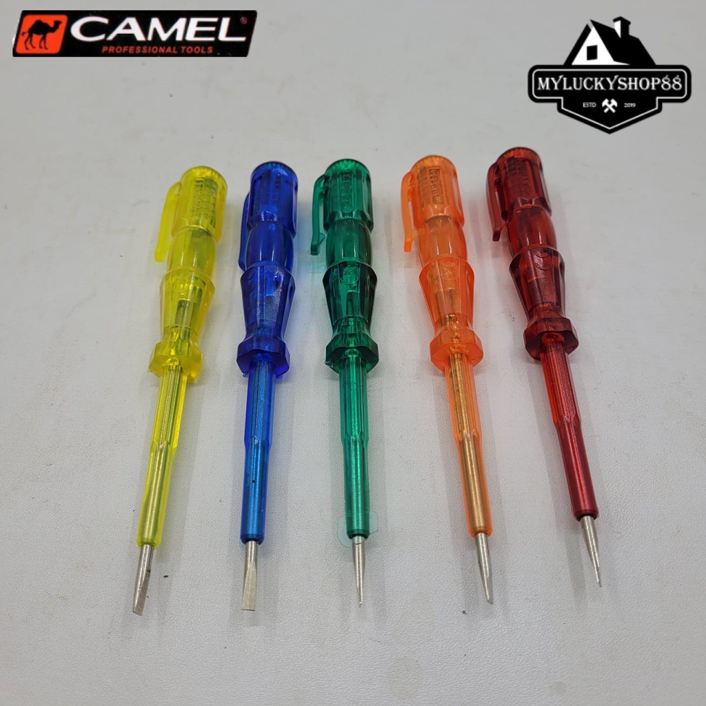 Camel Obeng Tespen Listrik Electric Tester 4 Inch Testpen AC Test Pen