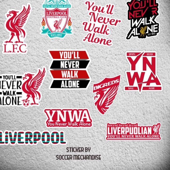 

[G-5-T ♥] Stiker Pack Bola Liverpul-proses cepat