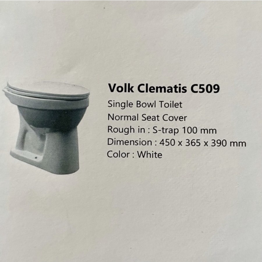 CLOSET / KLOSET DUDUK SIRAM VOLK CLEMATIS C509