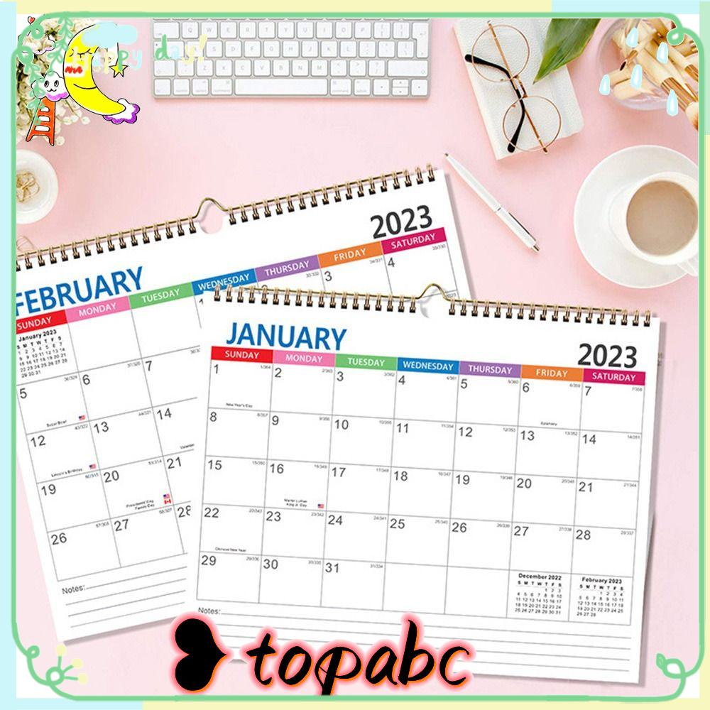 Kalender TOP 2023jadwal Harian Sekolah Perencanaan Waktu Kreatif YO Double Coil