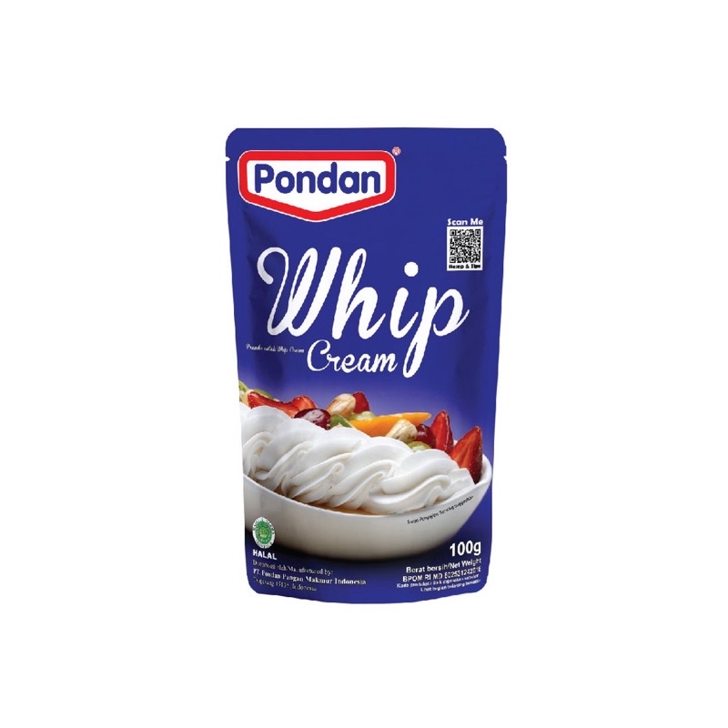 

pondan whip cream 100 gr