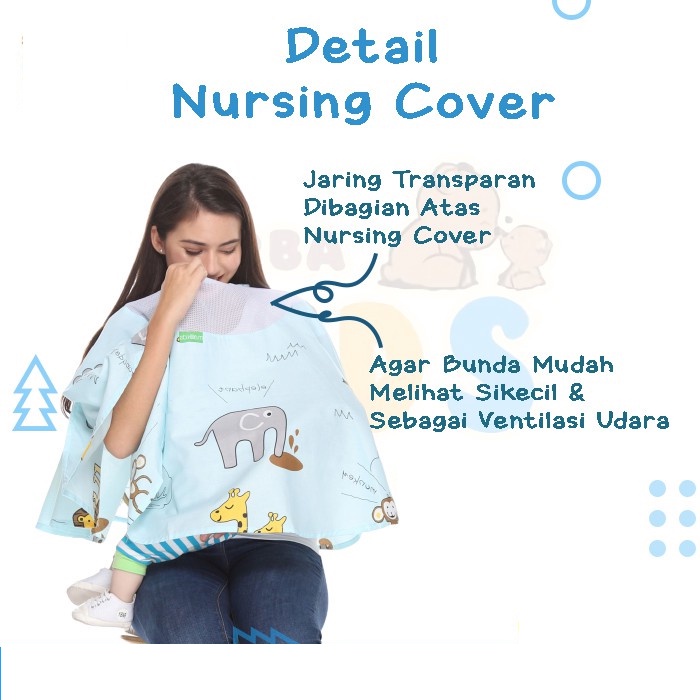 Apron Menyusui Nursing Celemek Menyusui Bayi Melingkar Murah