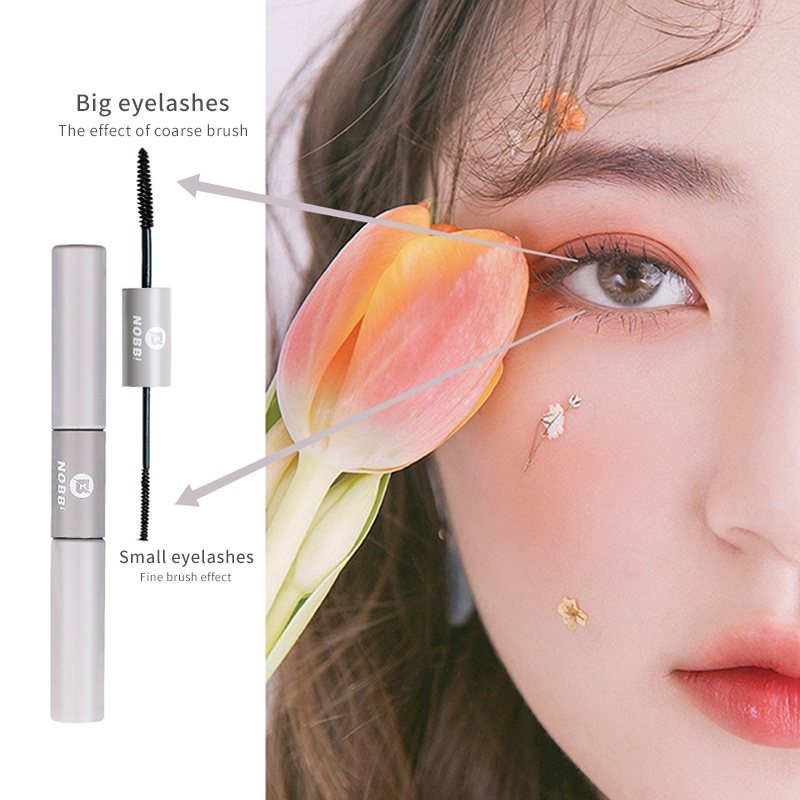 (COD) NOBB - Mascara Waterproof Long Lasting Volumizing Lengthen Eye Lash Makeup | Double Maskara, N3102