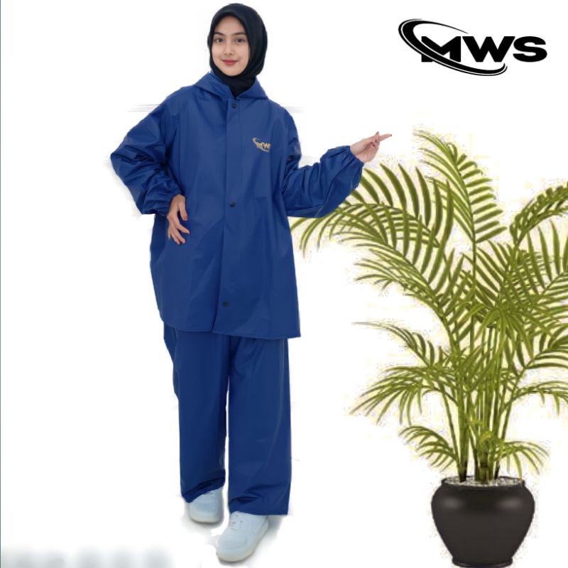 Jas Hujan MWS uk M-L-XL-XXL untuk pria dan wanita DEWASA