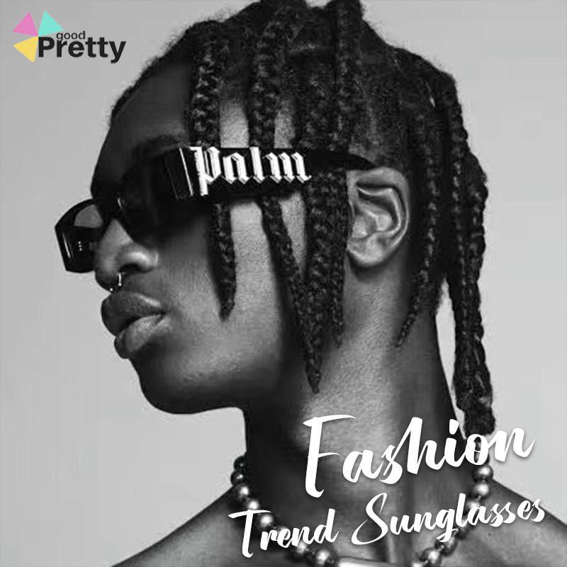 Kacamata Hitam Anti Radiasi Sunglass Retro Punk Hip-hop Gaya Untuk Wanita/Pria - PD