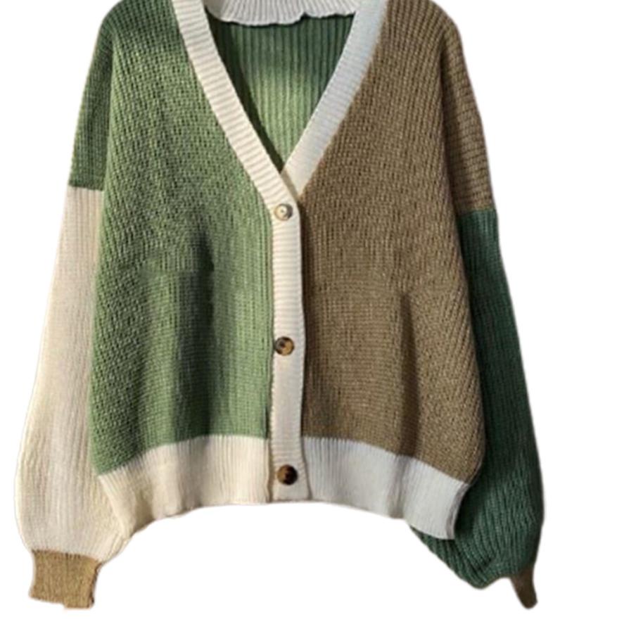 New Stock Vallina Cardigan Two Tone Eireen Cardy Kardigan Rajut Twist Tebal Knit Cardie Wanita Cardi