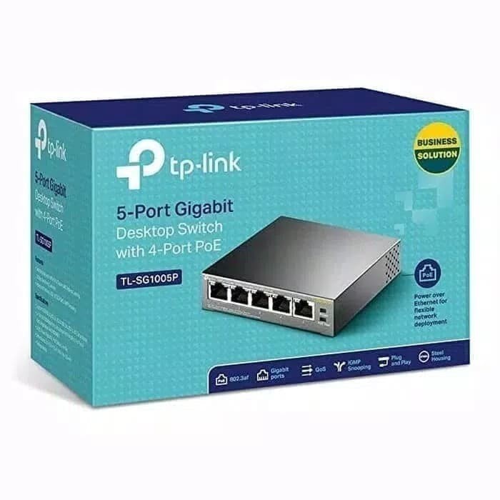 TP-Link / TPLink TL-SG1005P 5-port Gigabit Switch Hub with 4 Port POE