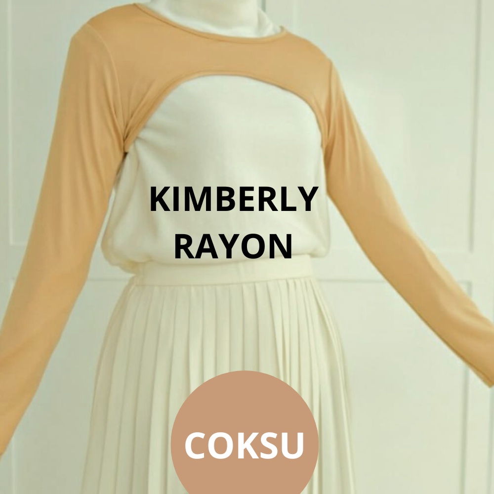 Manset Kimberly Standard Bahan Rayon Premium CropTop Lengan Panjang Long Balero