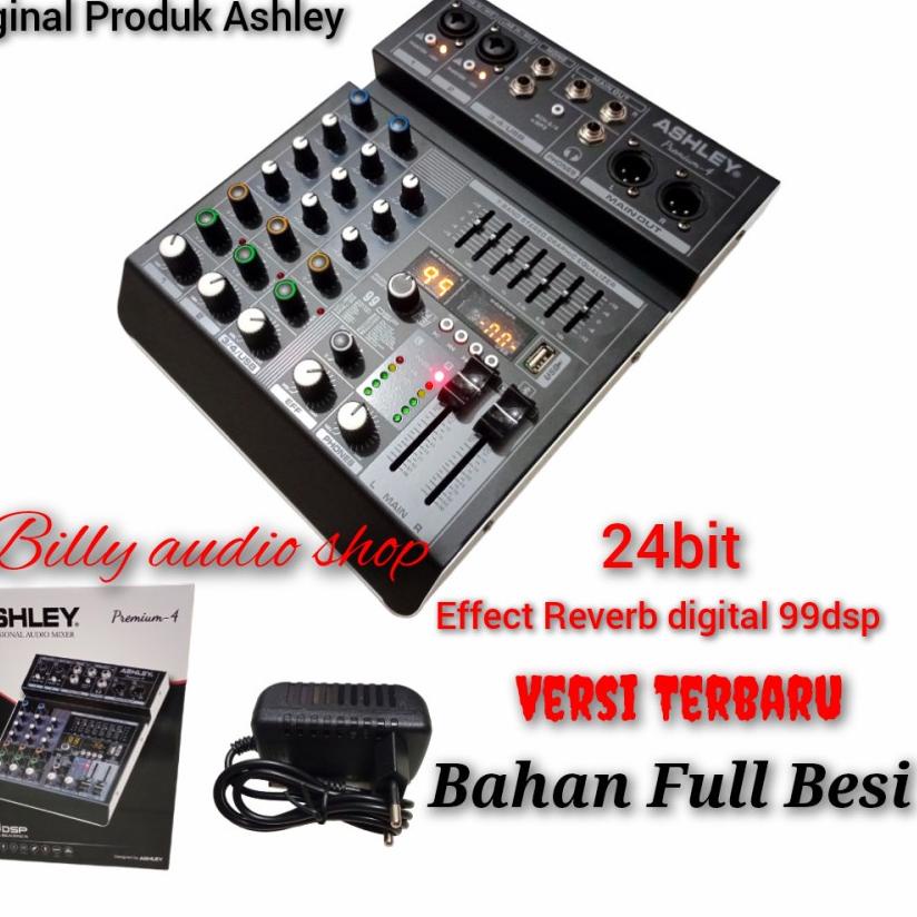 TERLARIS Mixer Ashley Better 4 dan Premium 4 New effect reverb digital ✧ 877
