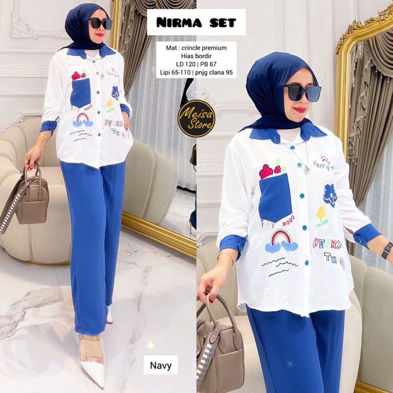 Nirma Set | Setelan Full Cringkel