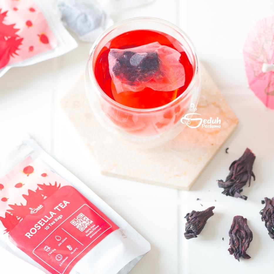 

Free Ongkir/ Seduh Pertama 10 Tea Bag - Rosella Kering / Teh Bunga Rosella Merah Kemasan Ekonomis Siap Seduh