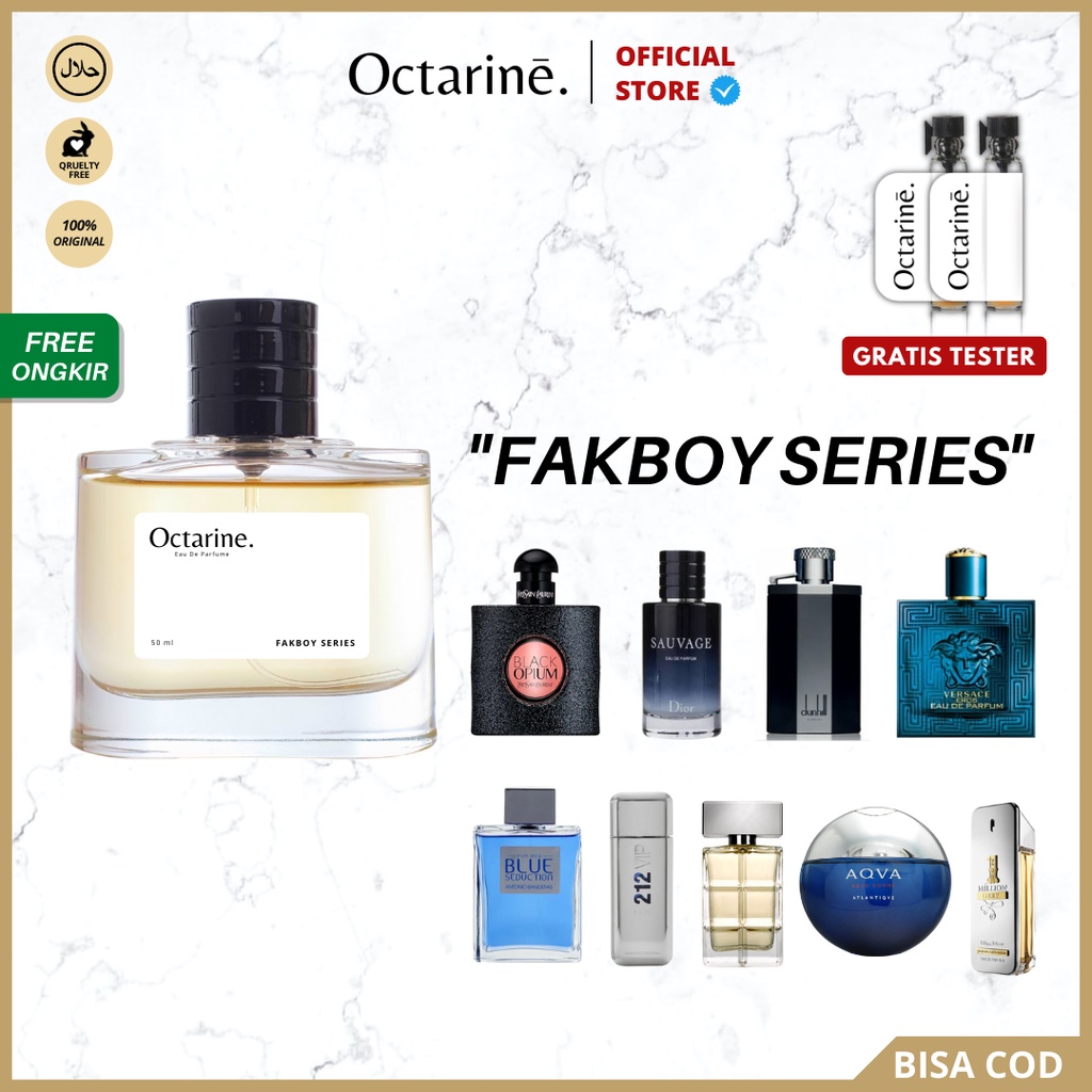 Octarine - Parfum Pria Tahan Lama Aroma Fresh Maskulin FAKBOY SERIES  | Parfume Farfum Perfume Minyak Wangi Cowok Cewek Murah Original