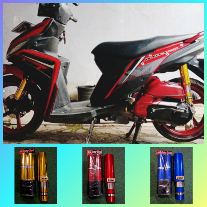 sarung shock cover shock depan belakang mio j mio m3 mio soul mio gt