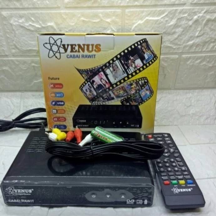 VENUS CABAI RAWIT STOP BOX TV DIGITAL DVB T2 DVBT2 VENUS CABE RAWIT