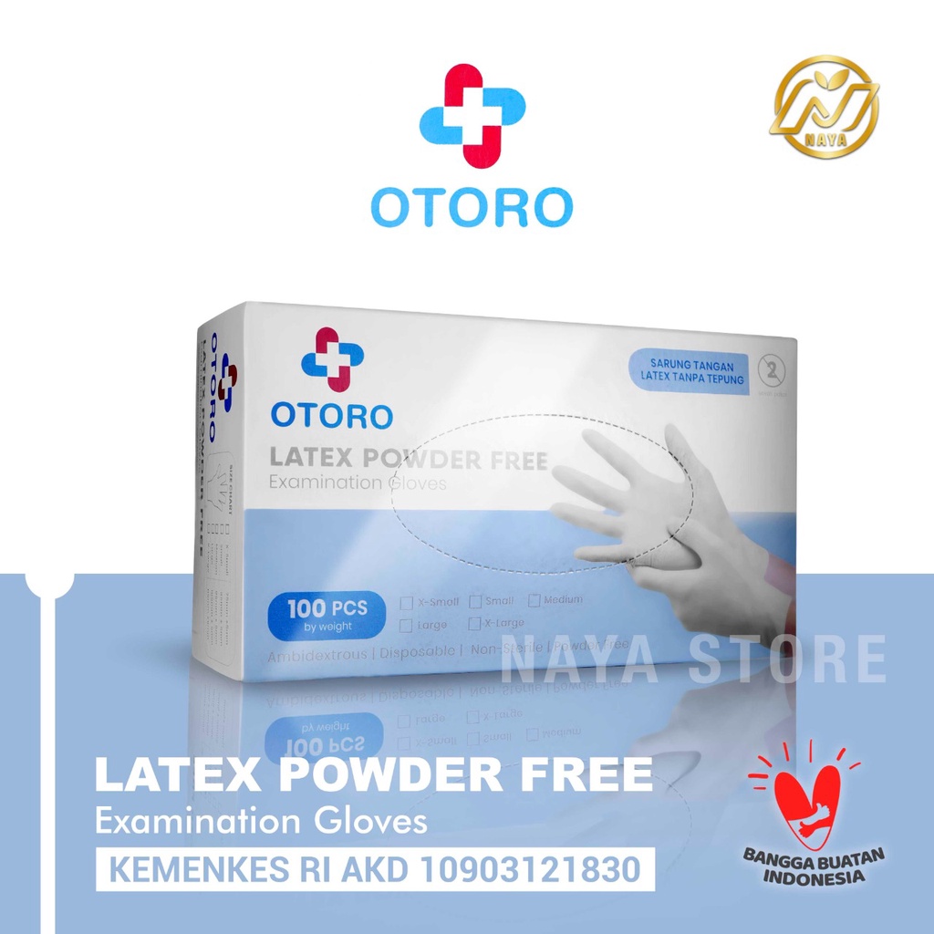 OTORO LATEX POWDER FREE Examination Gloves