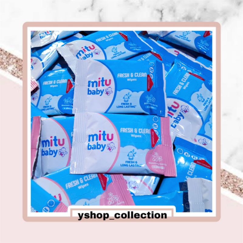 Jual Mitu Baby Fresh Clean Wipes Tisu Basah Mitu Baby Sachet